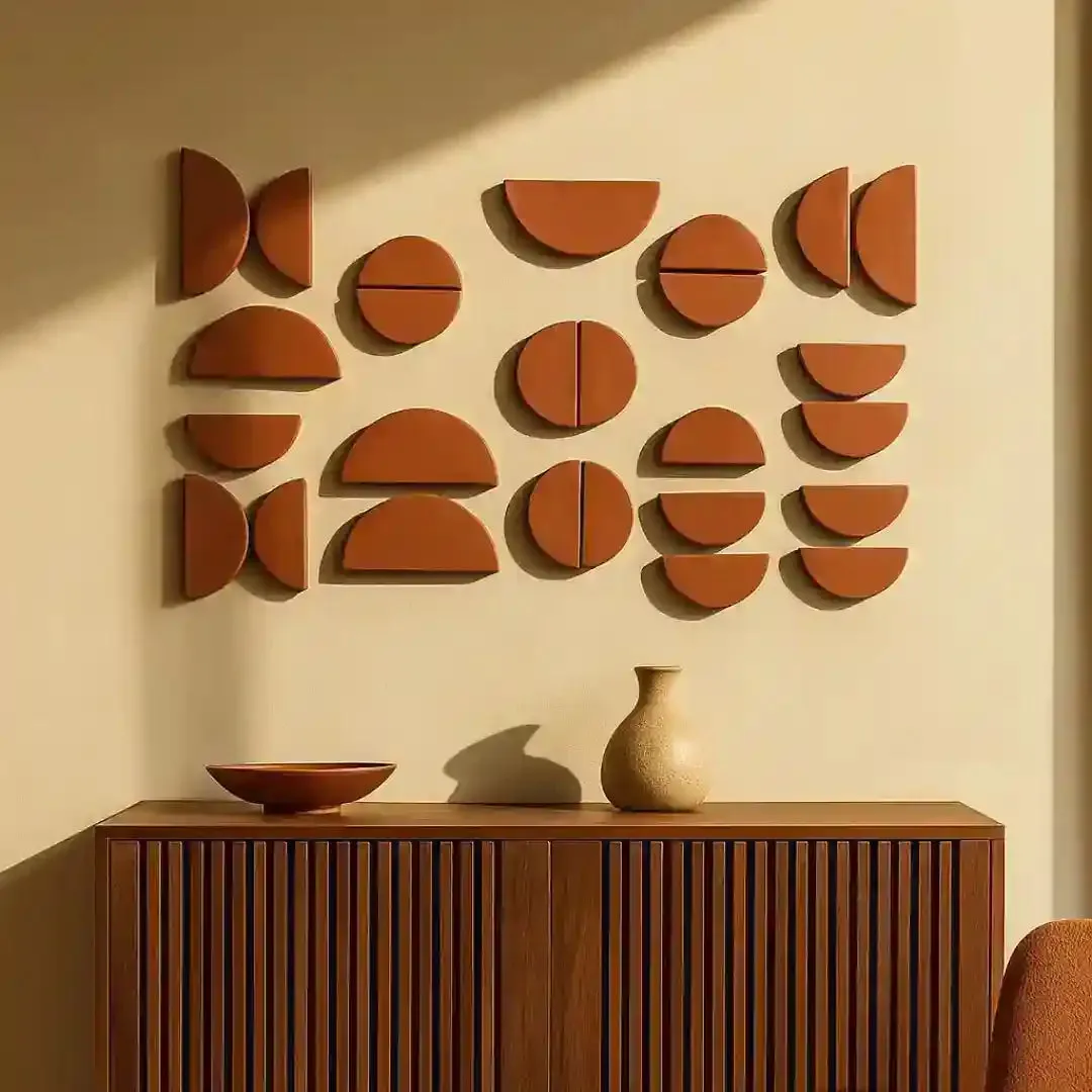 Sculpted Collection Modern Abstract Wall Art by QIBO Art Gallery