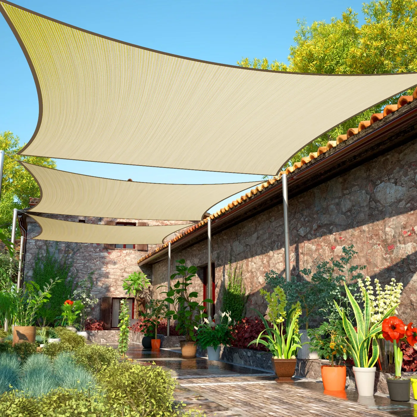 Square Sun Shade Sails - Custom Sizes - ShadeMart – Shademartusa