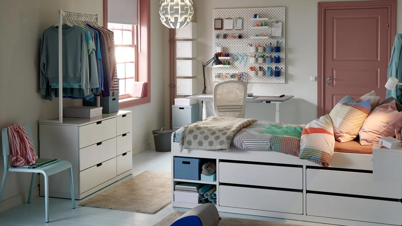 Storage ideas for a small dorm room - IKEA CA