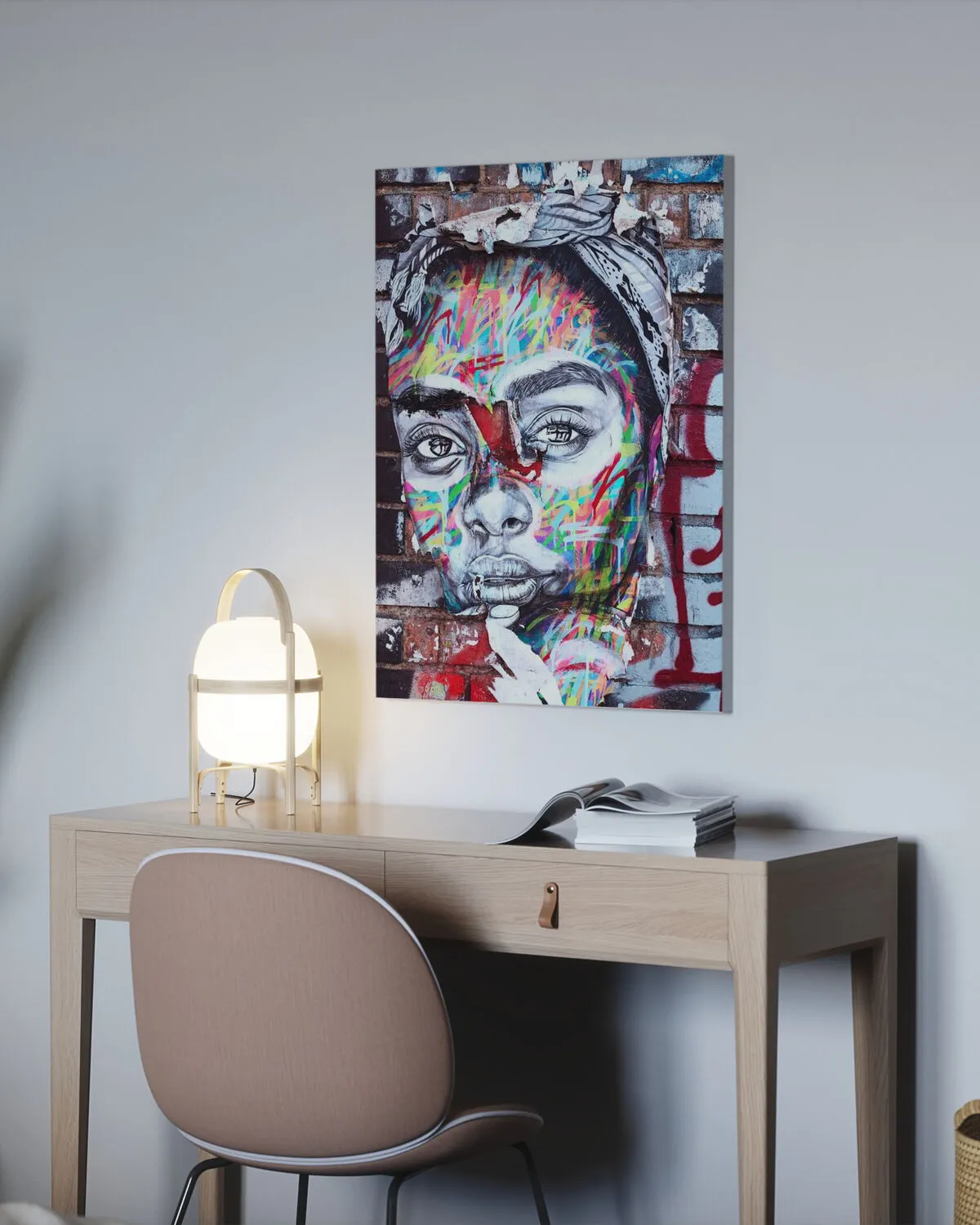 Street Art Portrait – delightful canvas wall art – Photowall