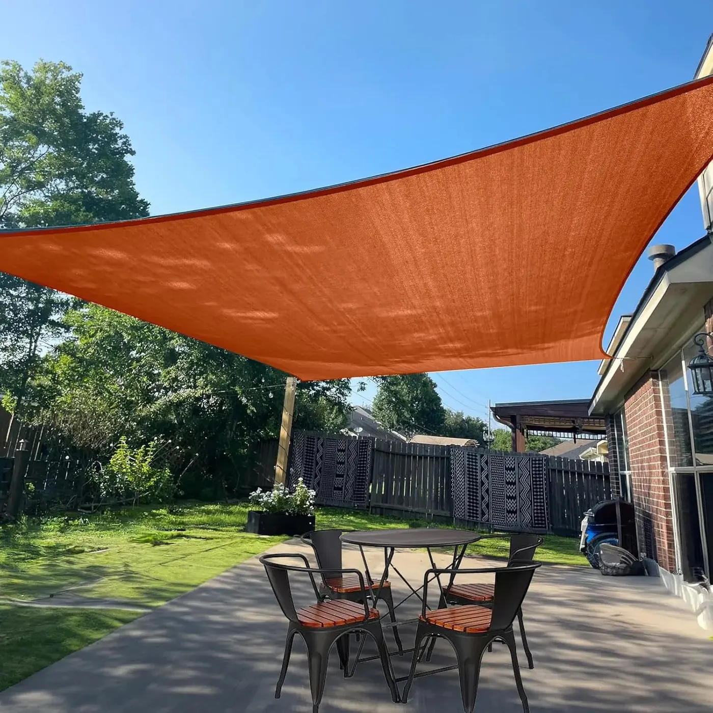 SUNLAX Breathable Rectangle Sun Shade Sail