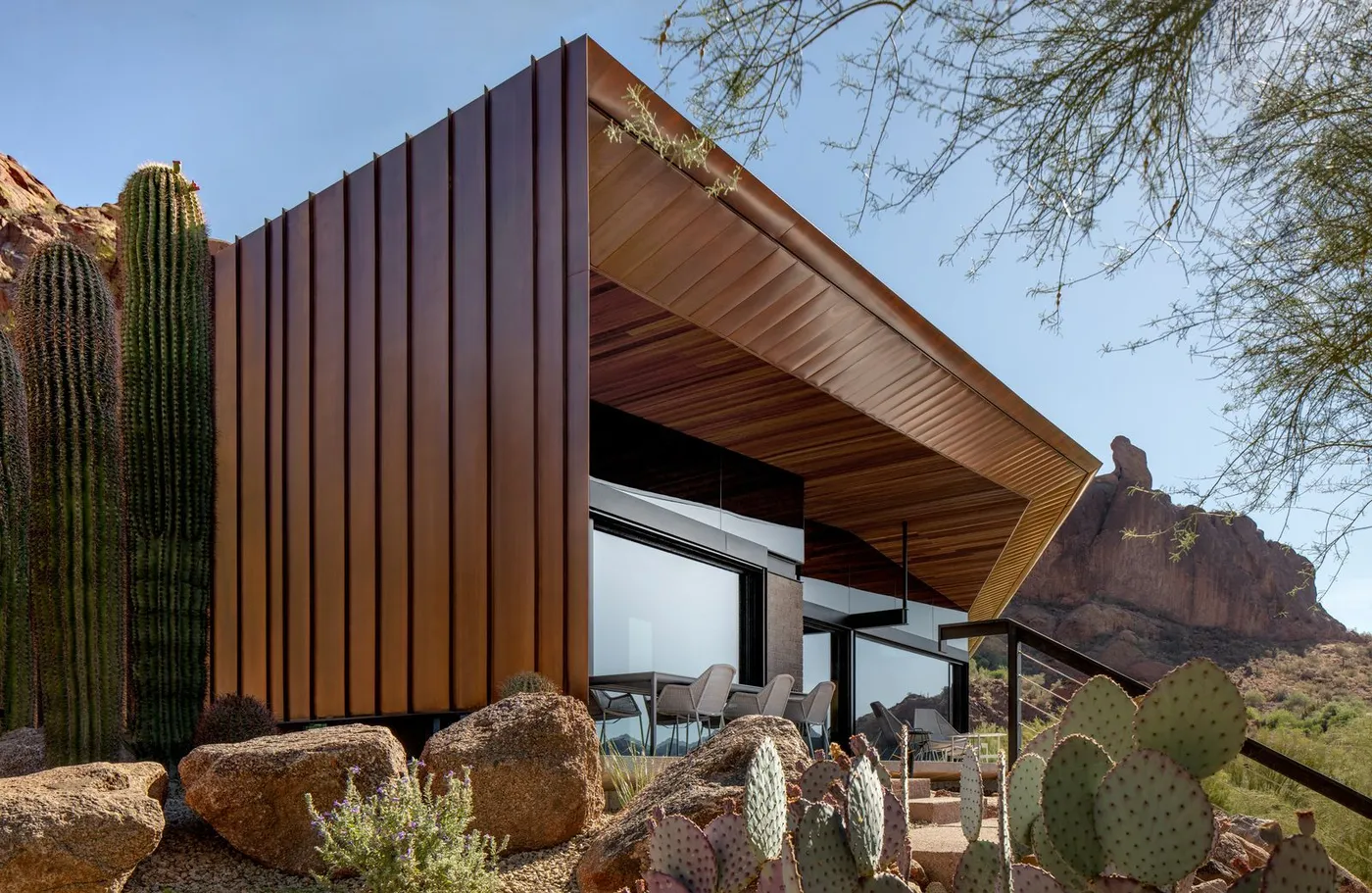 This Desert Home With a Tent-Like Copper Canopy Feels Like a Luxurious Tent | AD Middle East