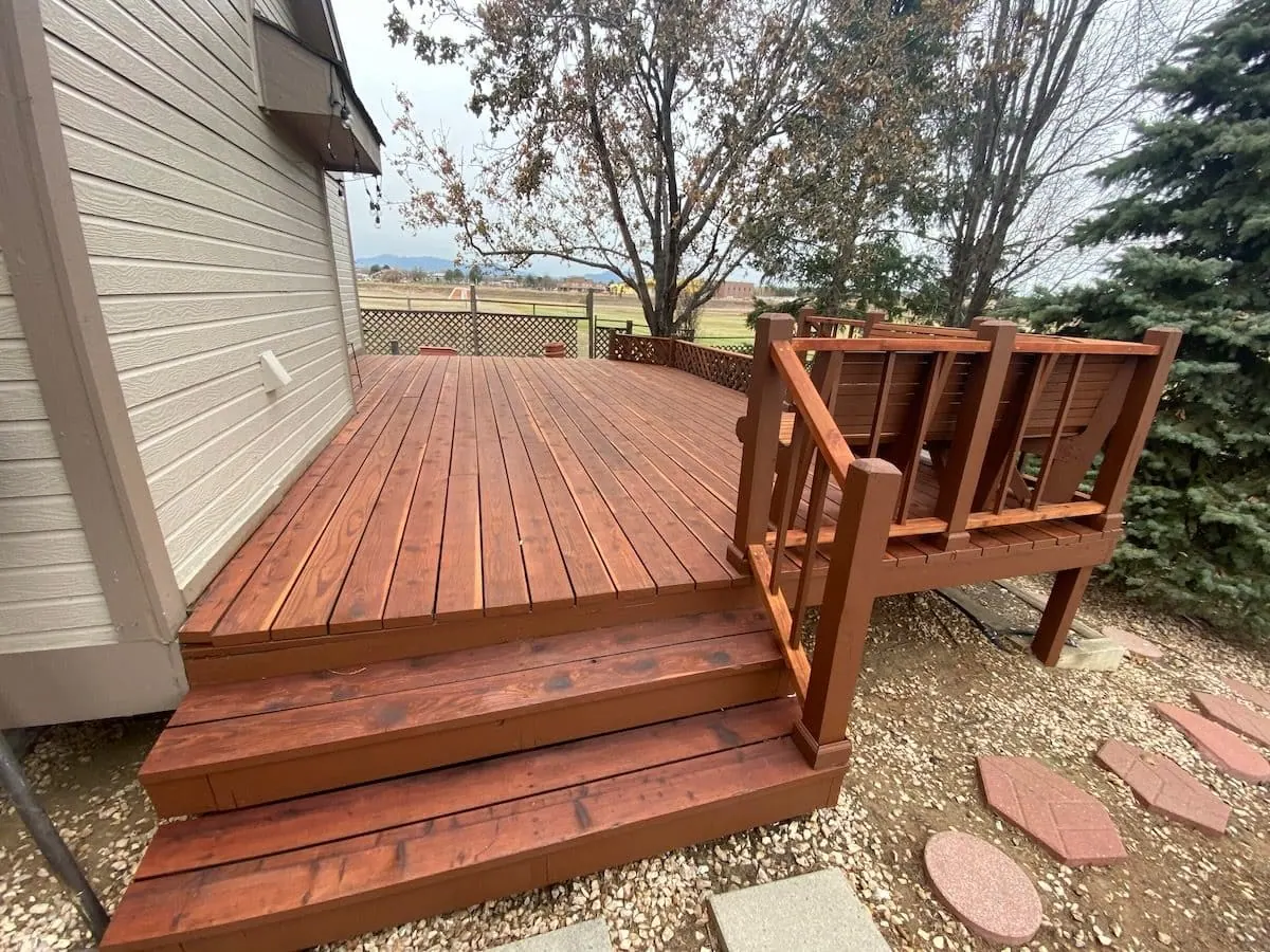 Two Tone Deck Refinishing - Colorado Deck Master