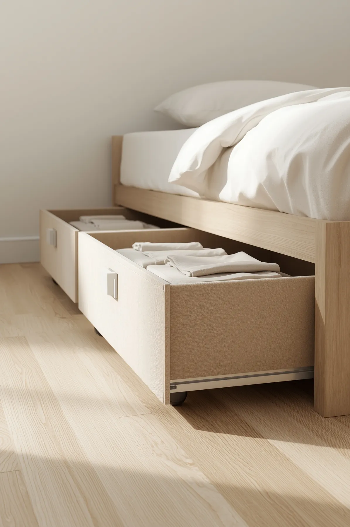 Under-Bed Storage Drawers - Hidden Rolling Bins for Bedrooms