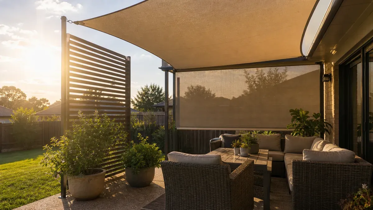 West-Facing Patio: Stop the Low Sun Glare